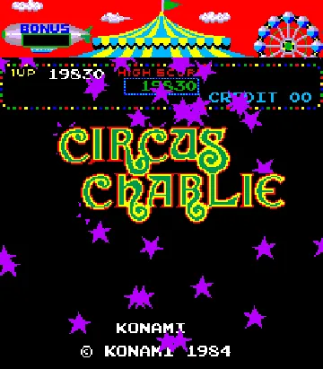 Circus Charlie (no level select) screen shot title